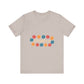 Retro Floral Groove Unisex jersey short sleeve tee
