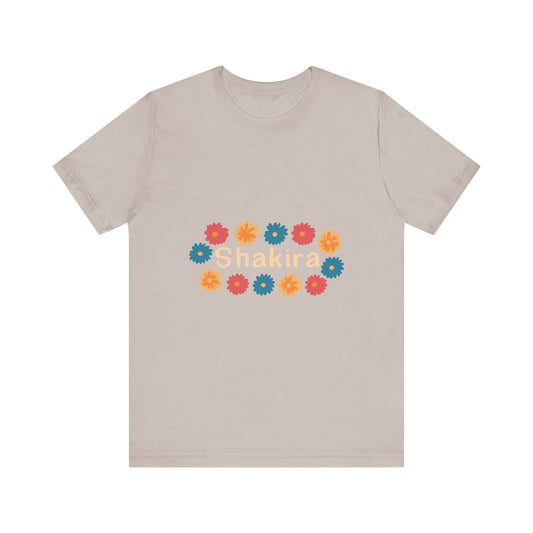 Retro Floral Groove Unisex jersey short sleeve tee
