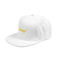 Orange Lightning Text Logo Snapback Cap