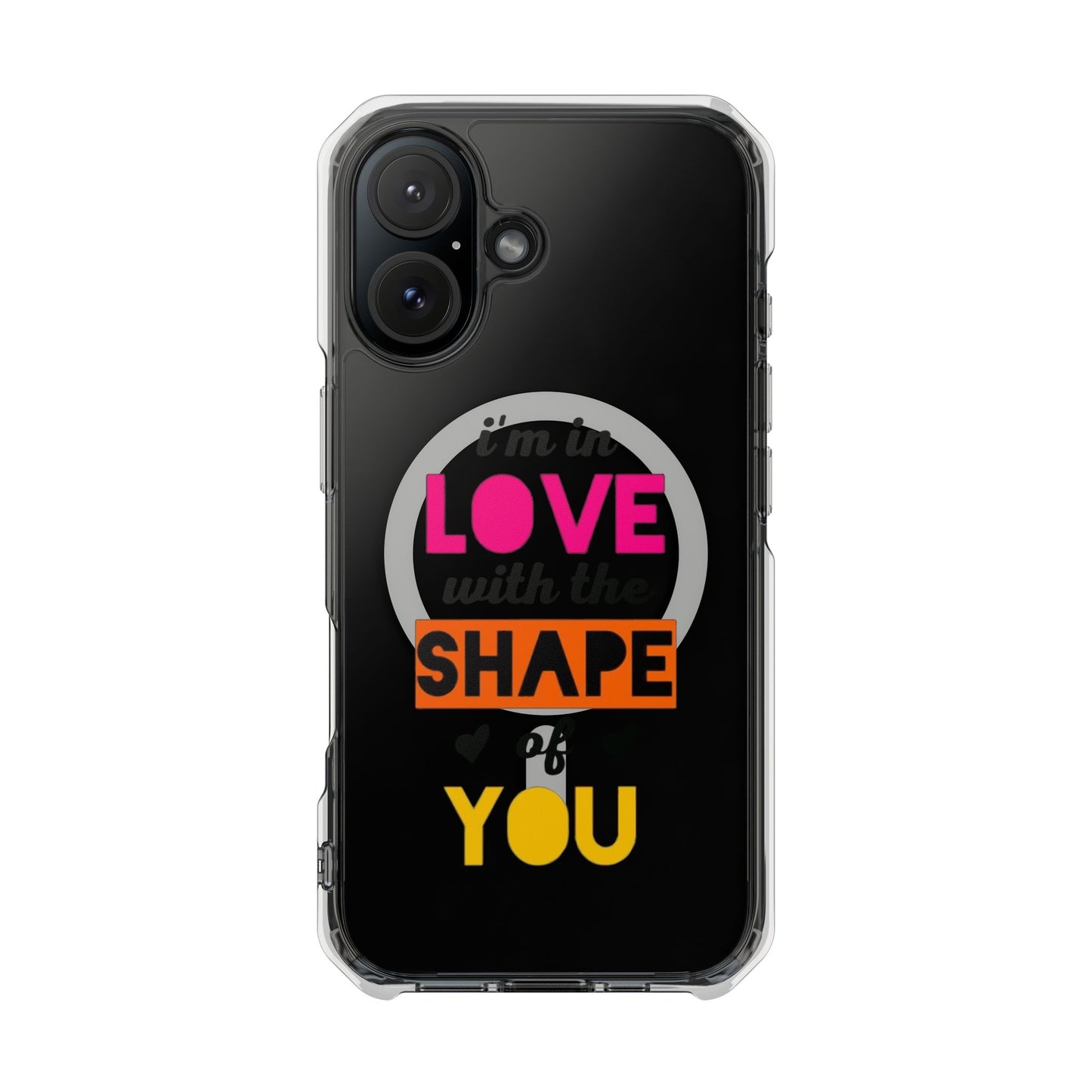 Orange Divide Symbol Magnetic Clear Impact Case