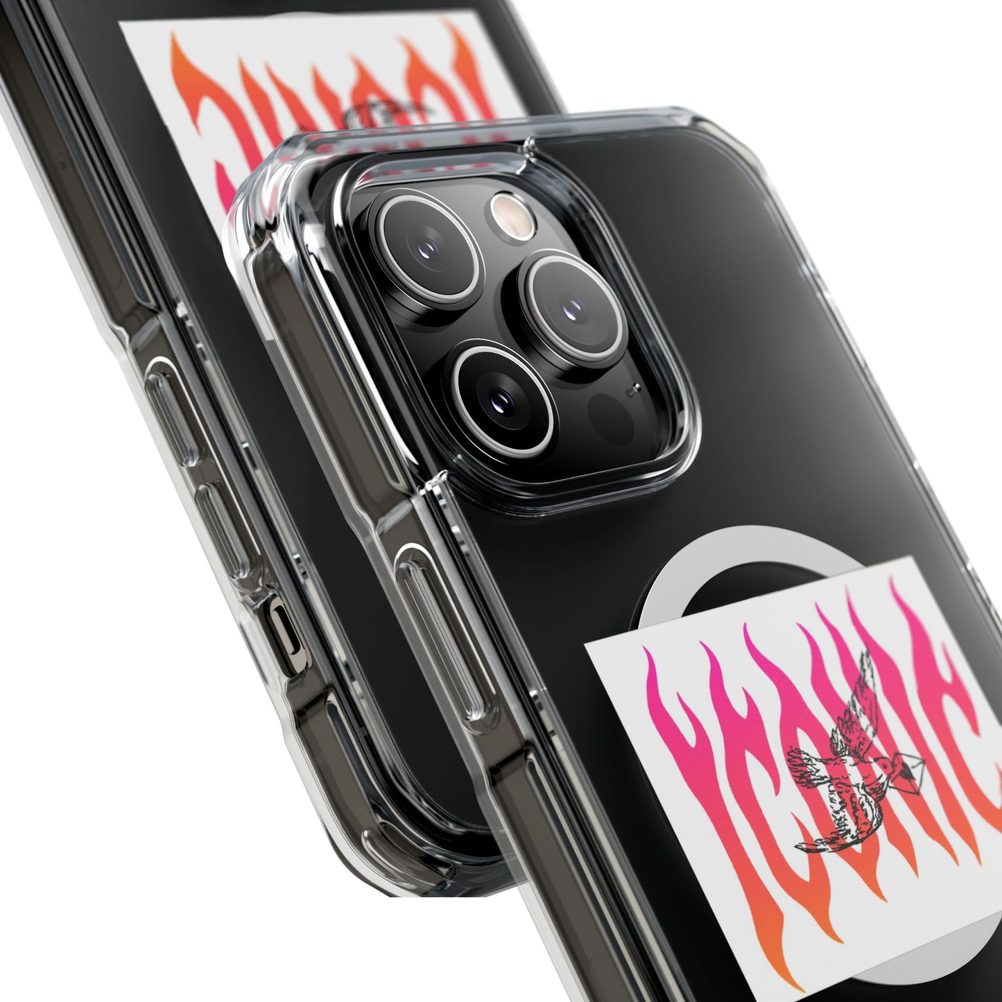 Flame Flight Iconic Magnetic clear Impact case
