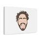 Minimalist Tongue Out Cartoon Face Canvas