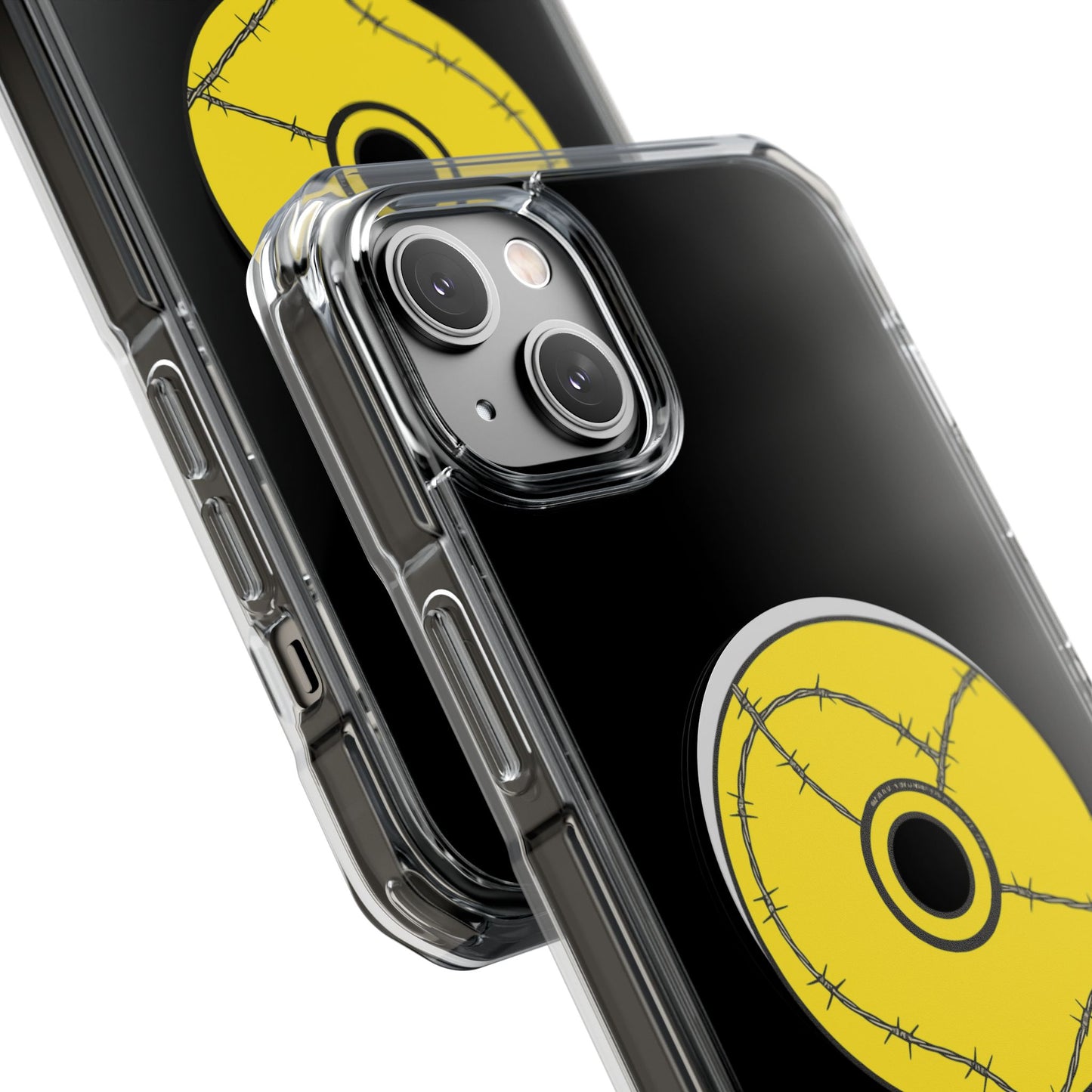 Minimalist Black Disc Outline Magnetic Impact Case