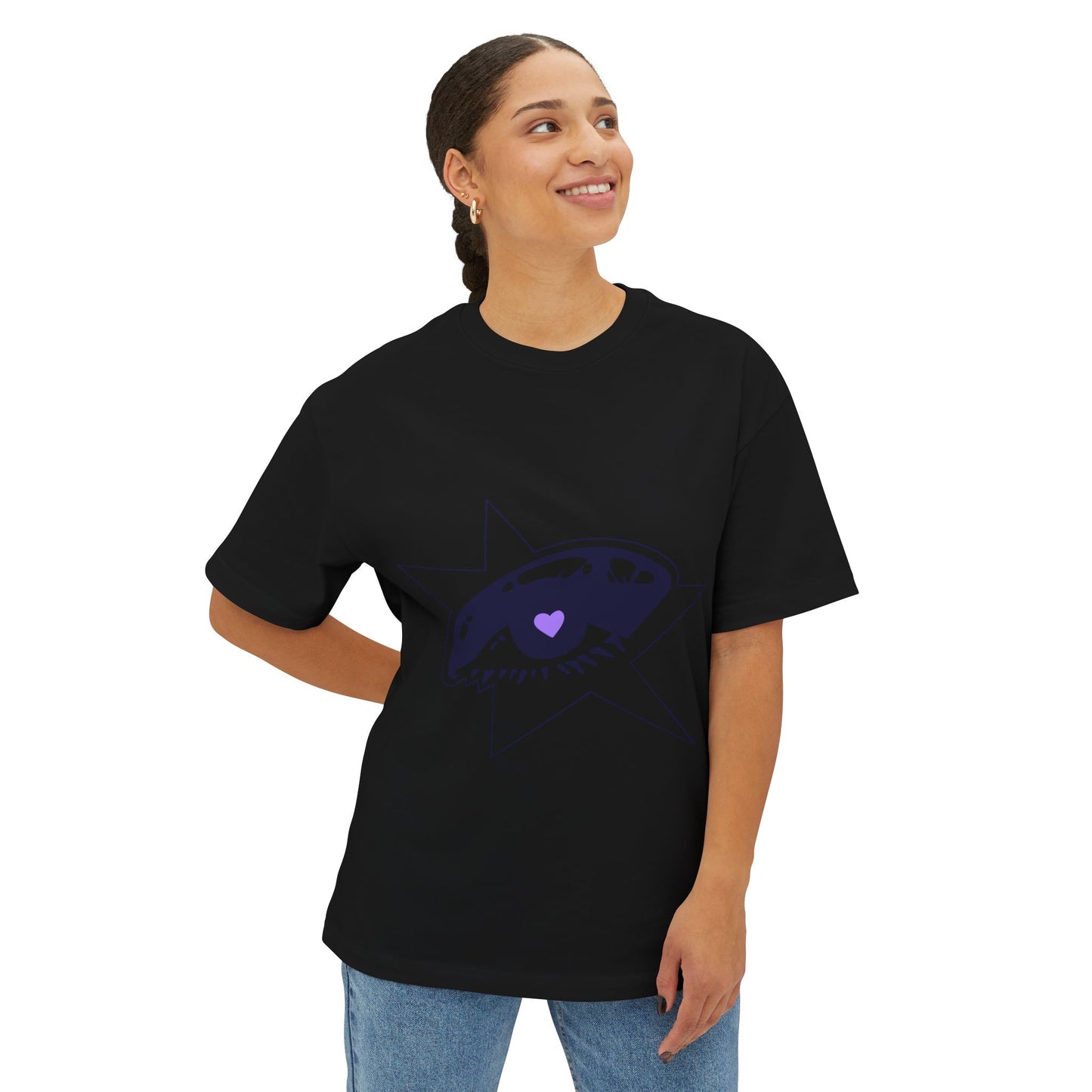 Purple Starry Eye-Oversized Tee