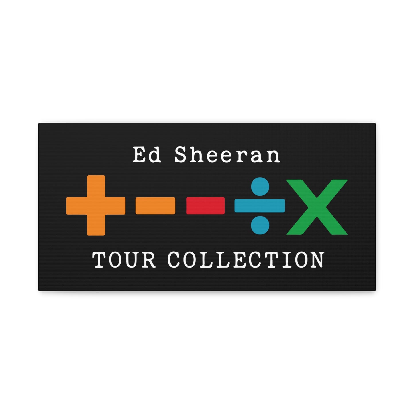 Matte Stretched Canvas, 1.25" Depth – Ed Sheeran Black Edition