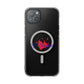 Heart on Fire Bold Script Magnetic Clear Impact Case