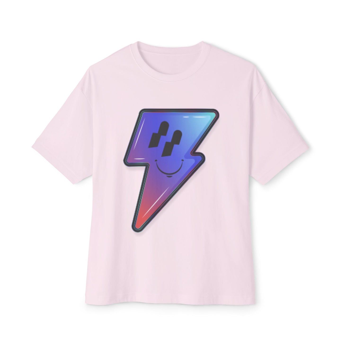 Smiley Charge Pop Unisex Oversized Boxy tee
