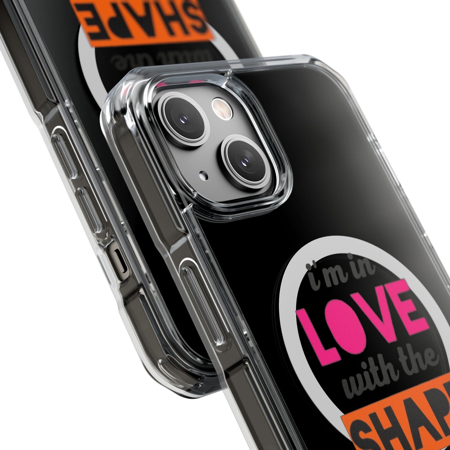 Orange Divide Symbol Magnetic Clear Impact Case