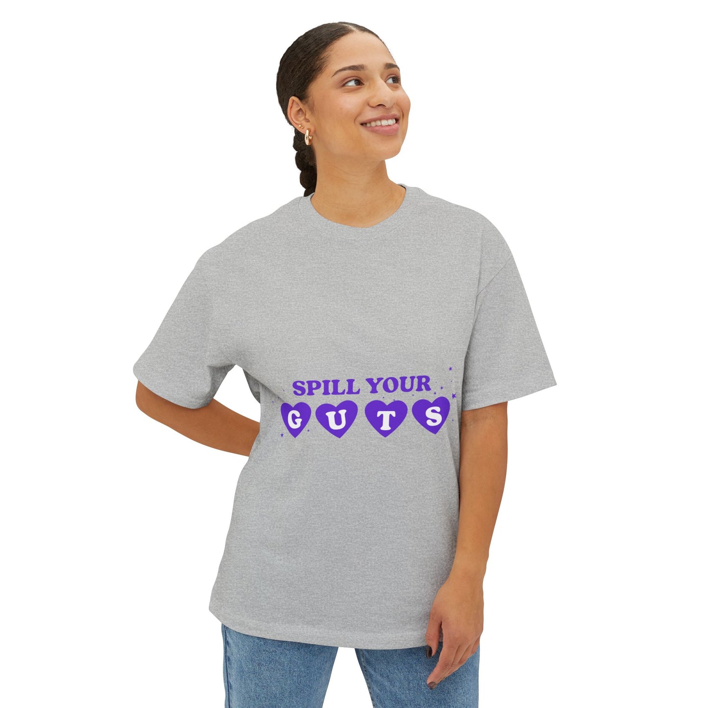 Spill Your Guts Heart-Oversized Tee