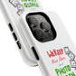 White Paw Print Tough Magnetic case
