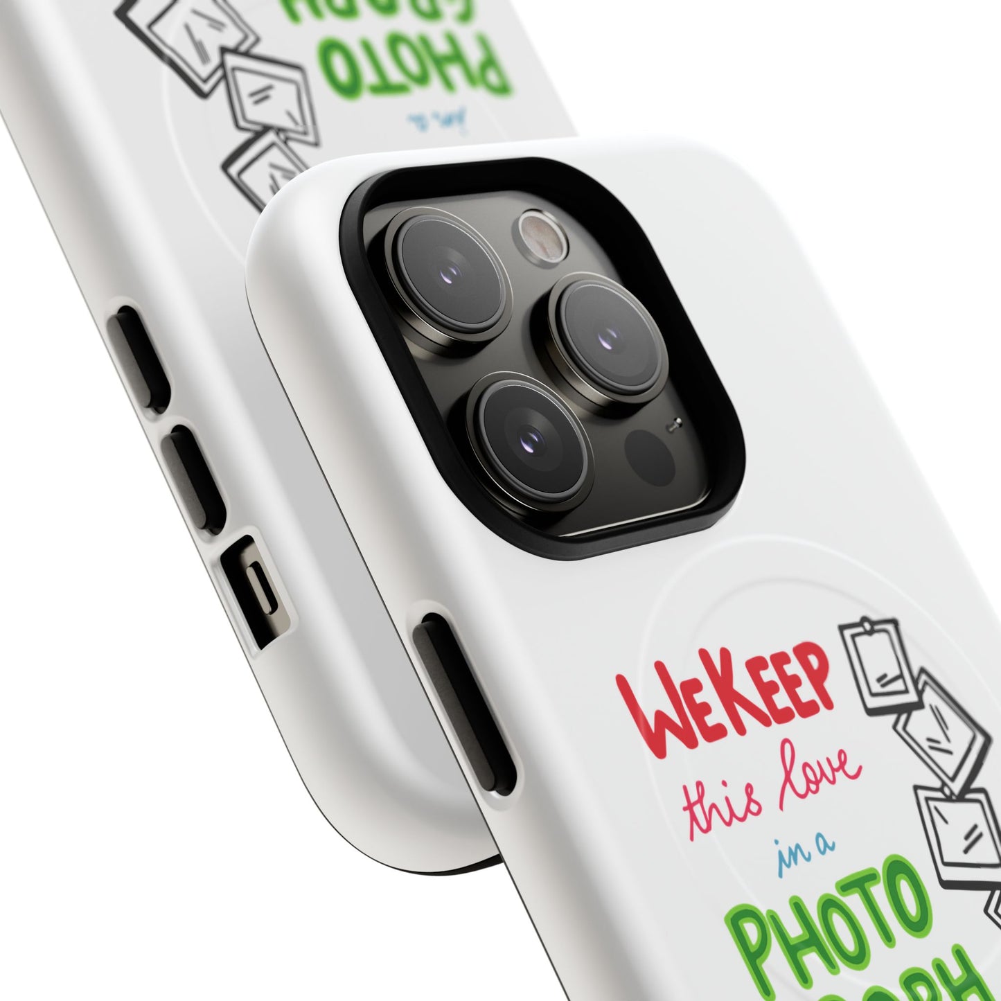 White Paw Print Tough Magnetic case