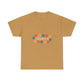 Retro Floral Groove Unisex Heavy cotton tee