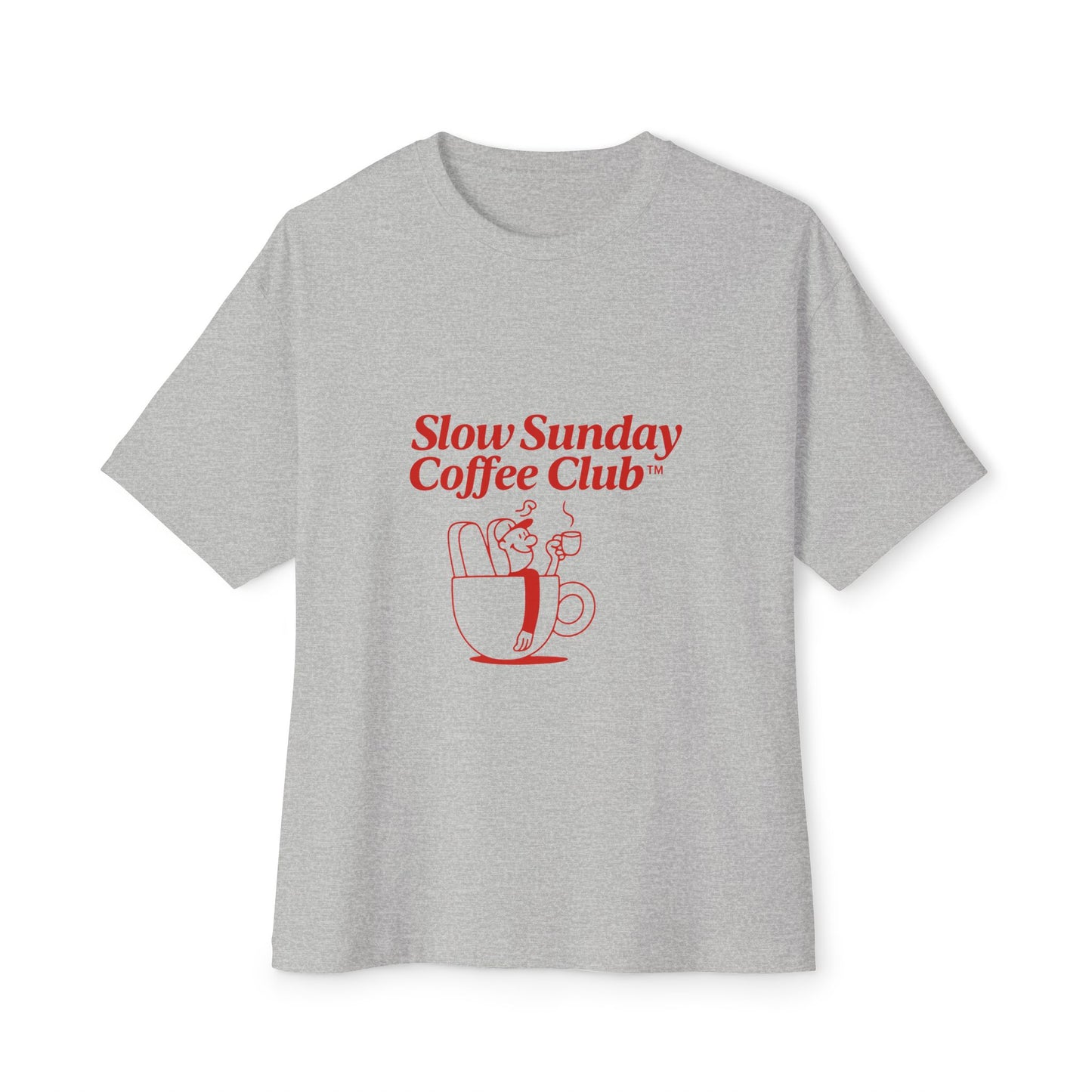 Unisex Oversized Tee – Snazzy Coffe Club Edition