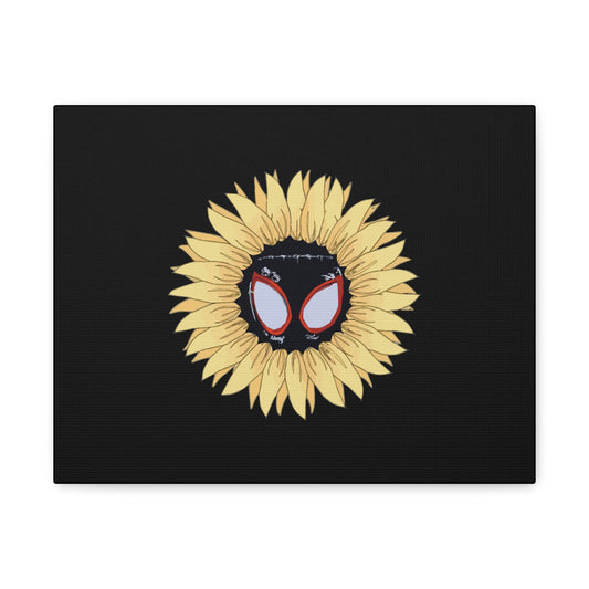 Sunflower Mask Illustration Canvas