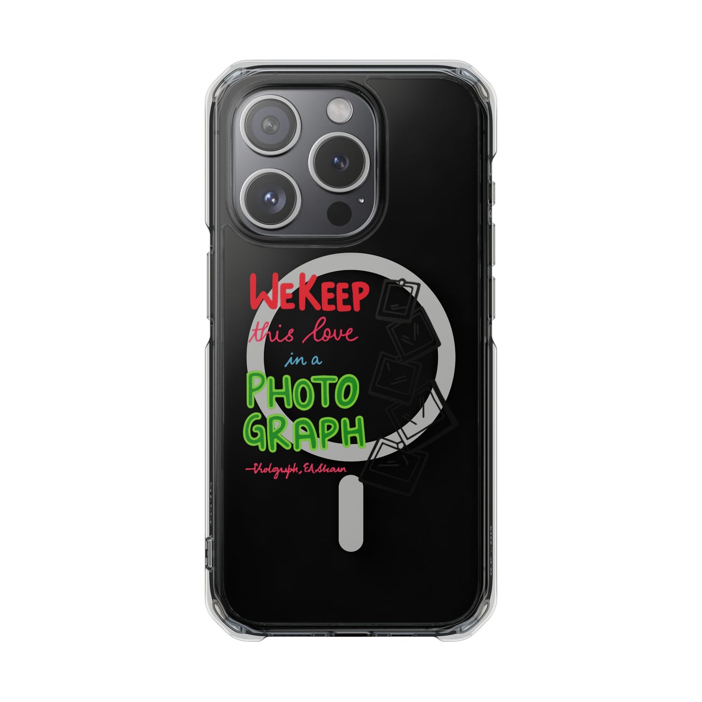 White Paw Print Magnetic Clear Impact Case