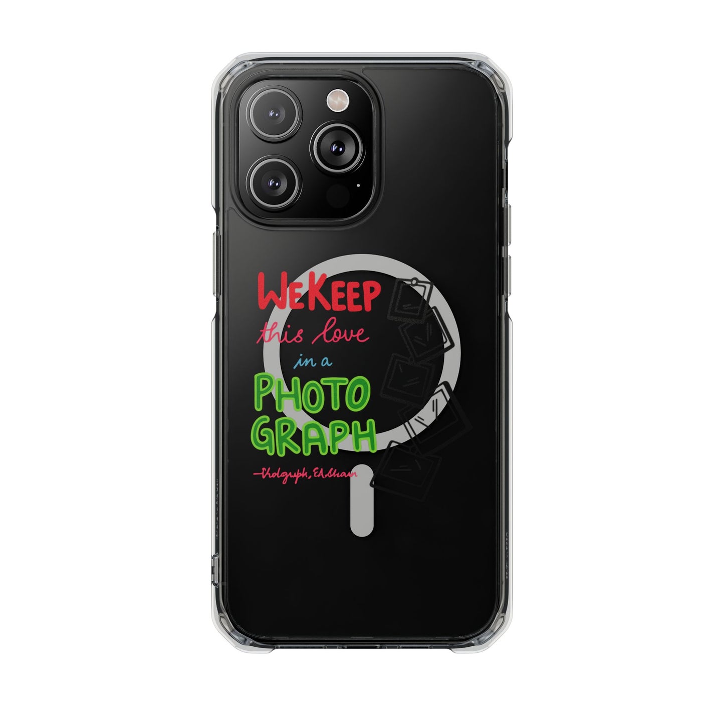 White Paw Print Magnetic Clear Impact Case