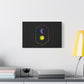 Gradient Moon and Star Emblem Canvas