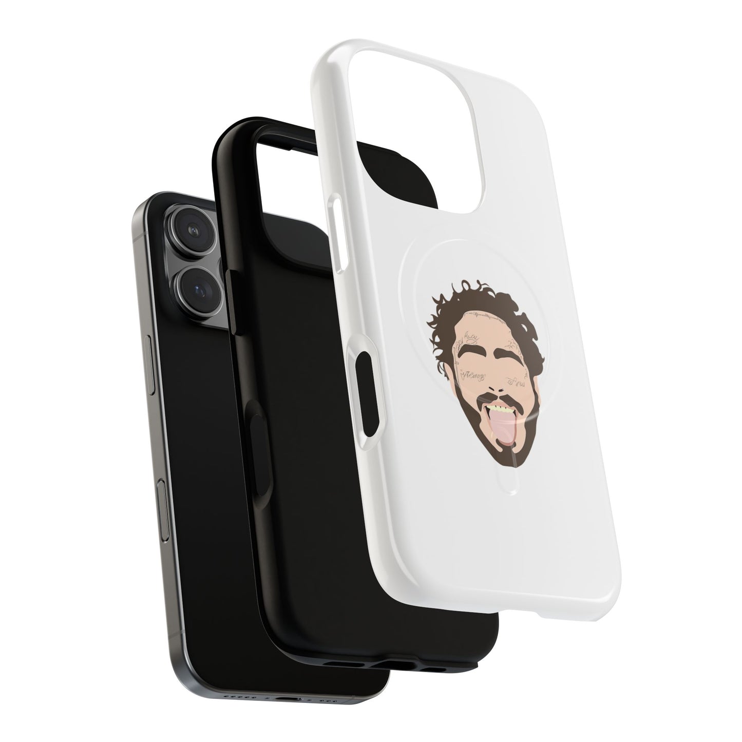 Minimalist Tongue Out Cartoon Face Tough Magnetic Case