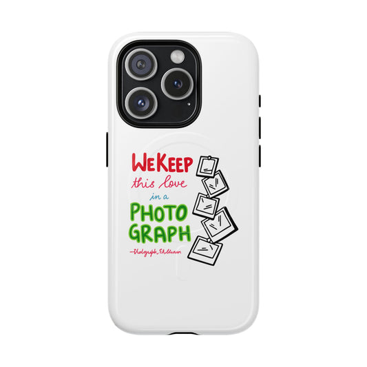 White Paw Print Tough Magnetic case