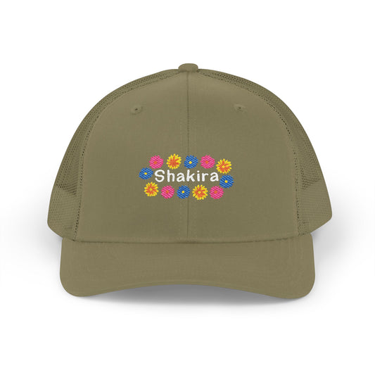 Retro Floral Groove Snapback Trucker cap