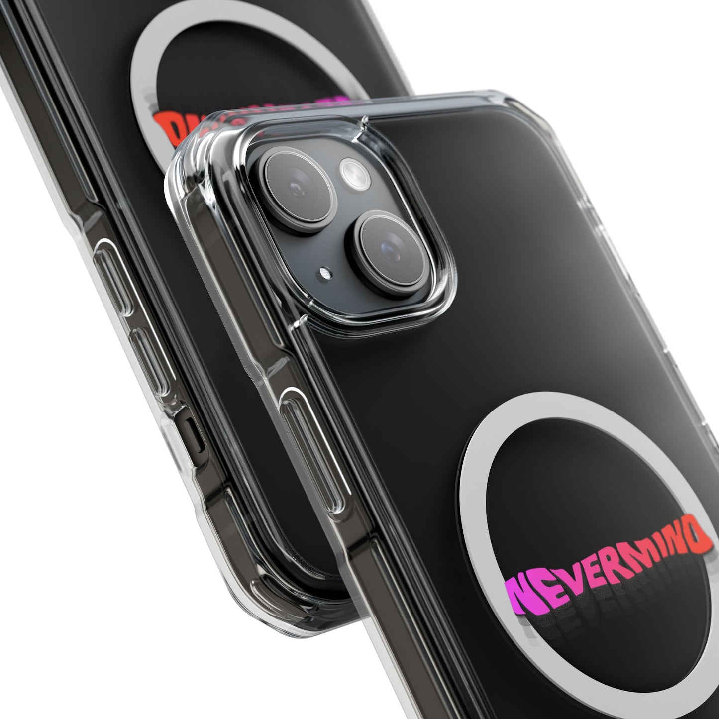 Wavy Groovy Typography Magnetic Clear Impact case