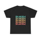Retro Pop Lines Unisex Heavy cotton tee