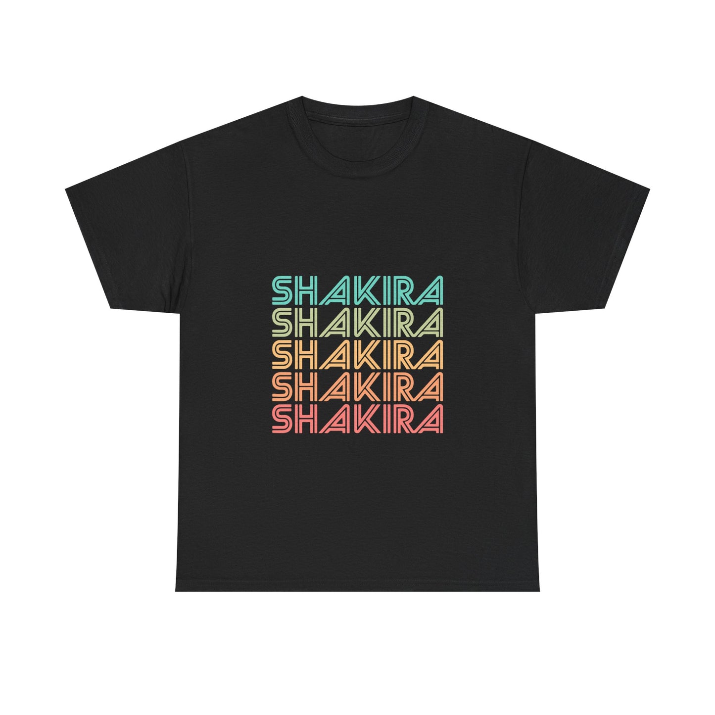 Retro Pop Lines Unisex Heavy cotton tee