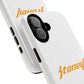 Orange Lightning Text Logo Tough Magnetic Case