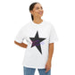Retro Groove Script Unisex Oversized Boxy tee