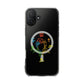 Minimalist Divide Symbol with Brush Magnetic Clear Impact Case