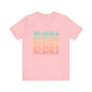 Retro Pop Lines Unisex jersey short sleeve tee