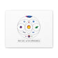 Colorful Planetary Orbit Diagram Canvas