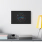 Neon Space Doodles Canvas