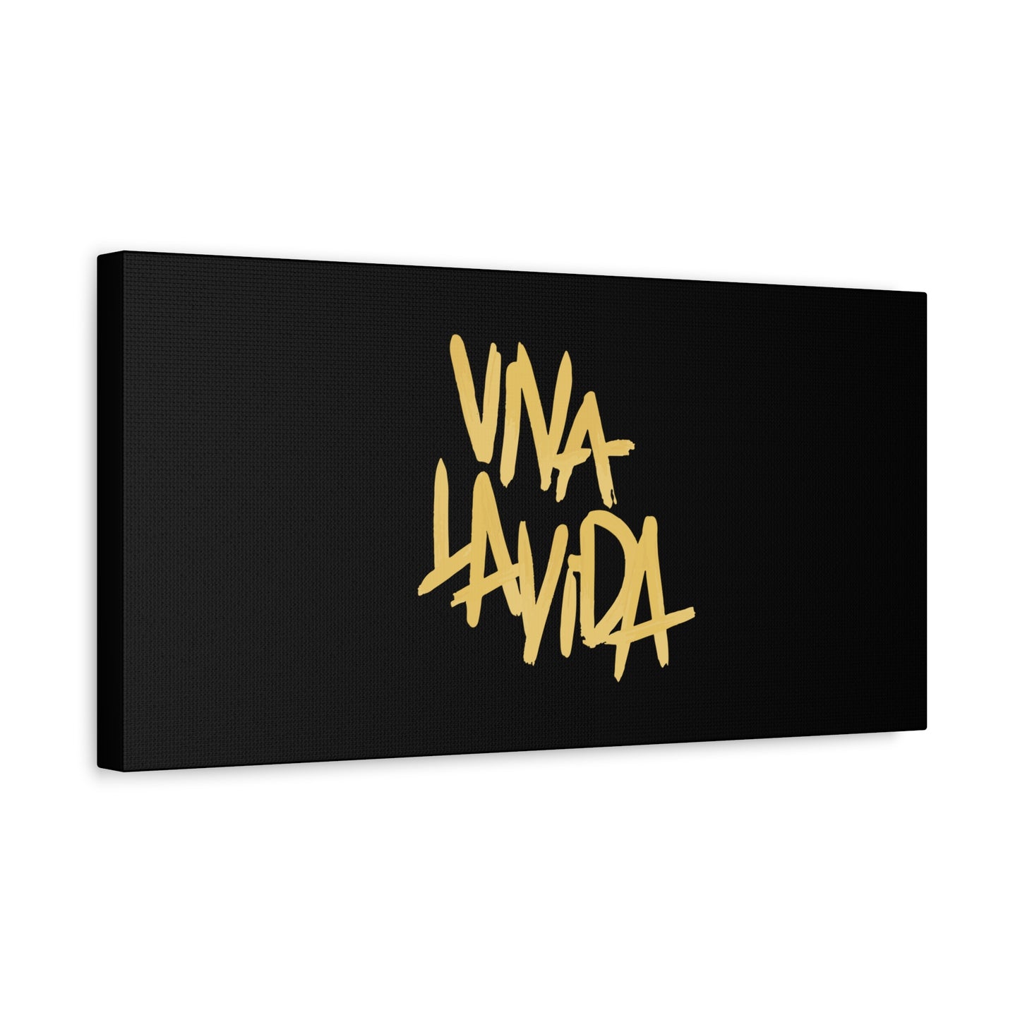 Golden Brush Script Canvas