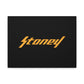 Orange Lightning Text Logo Canvas