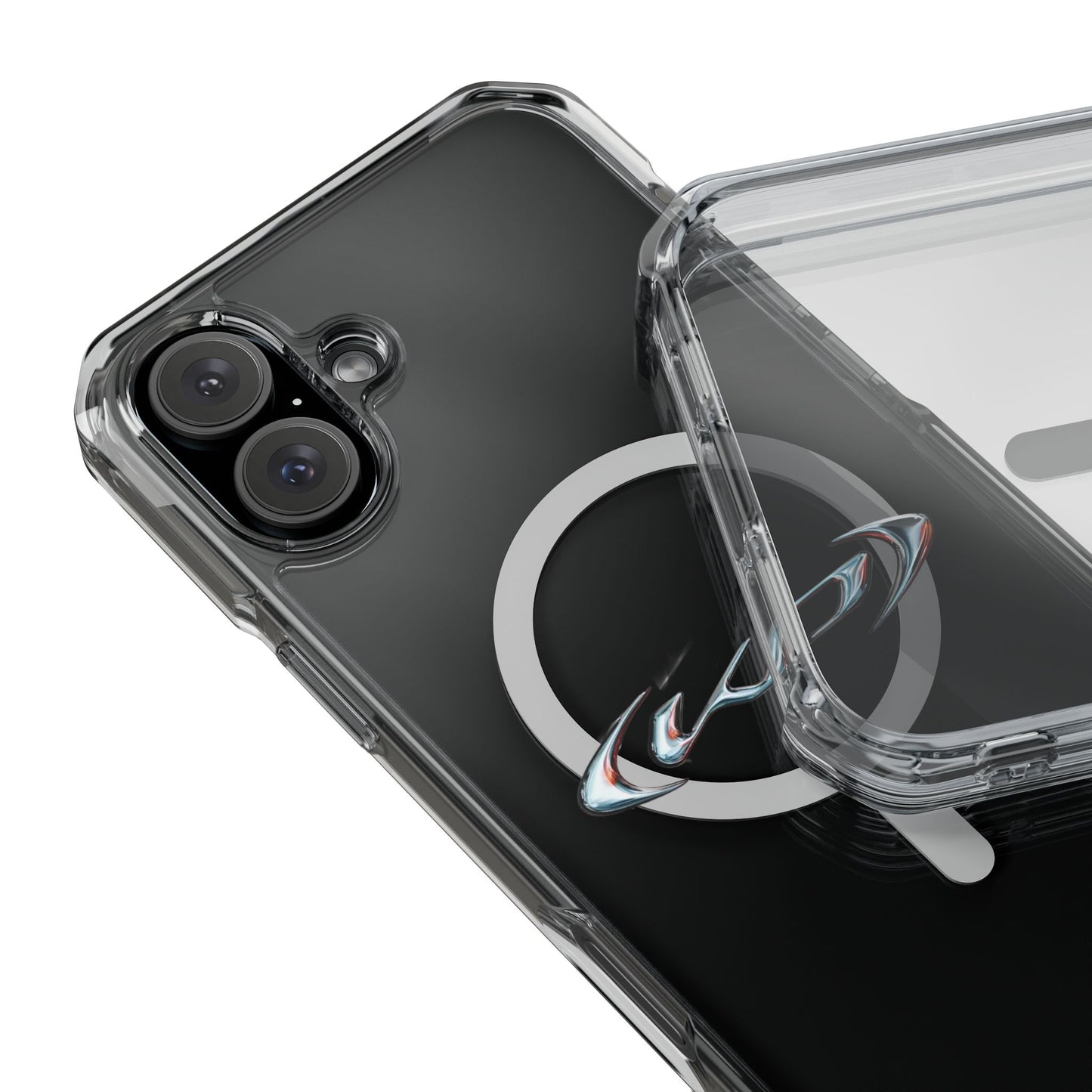 Neon‑Gradient Rua Magnetic Clear Impact cases