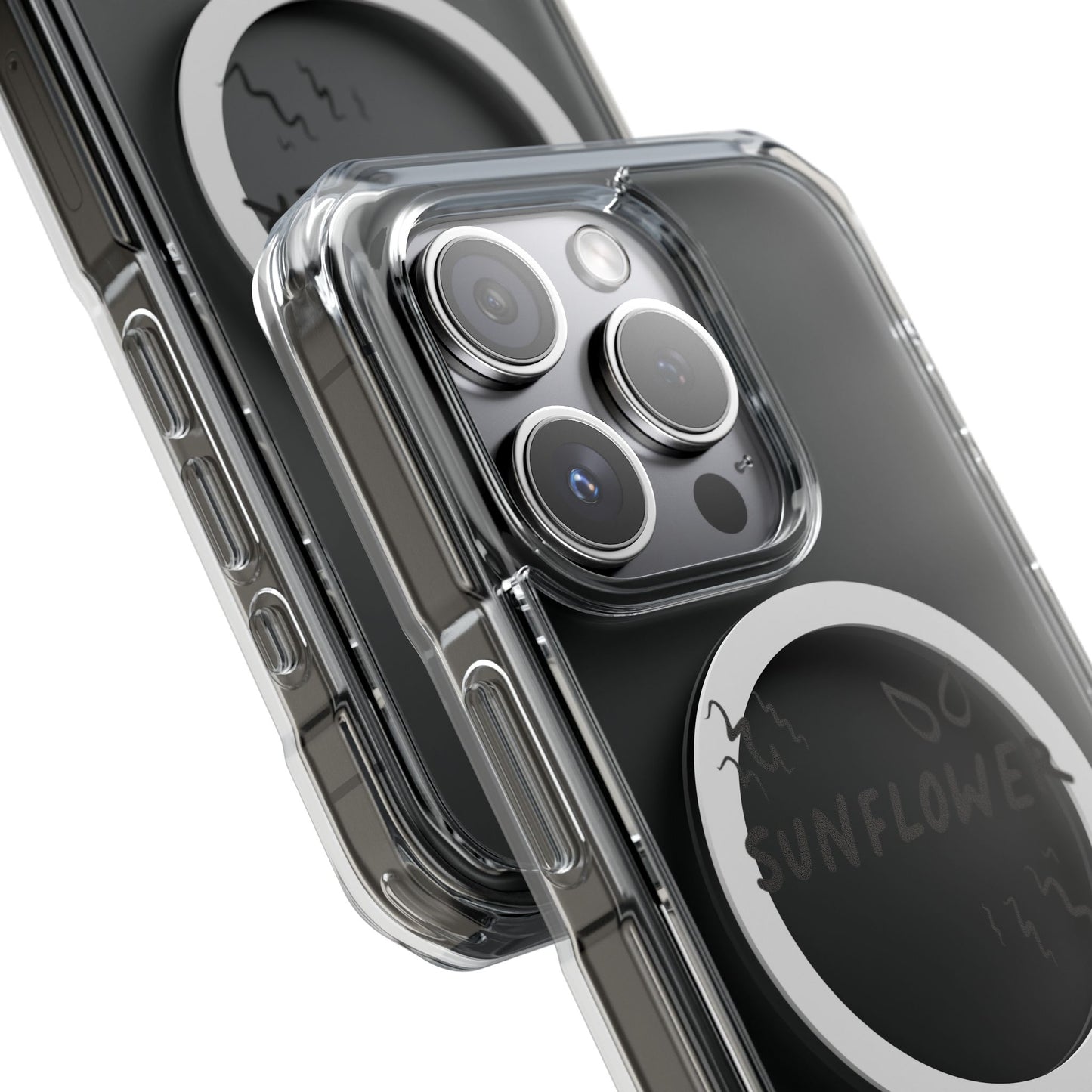 Yellow Barbed Wire Disc Magnetic Impact Case