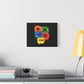 Orange Equals Symbol Matte Canvas
