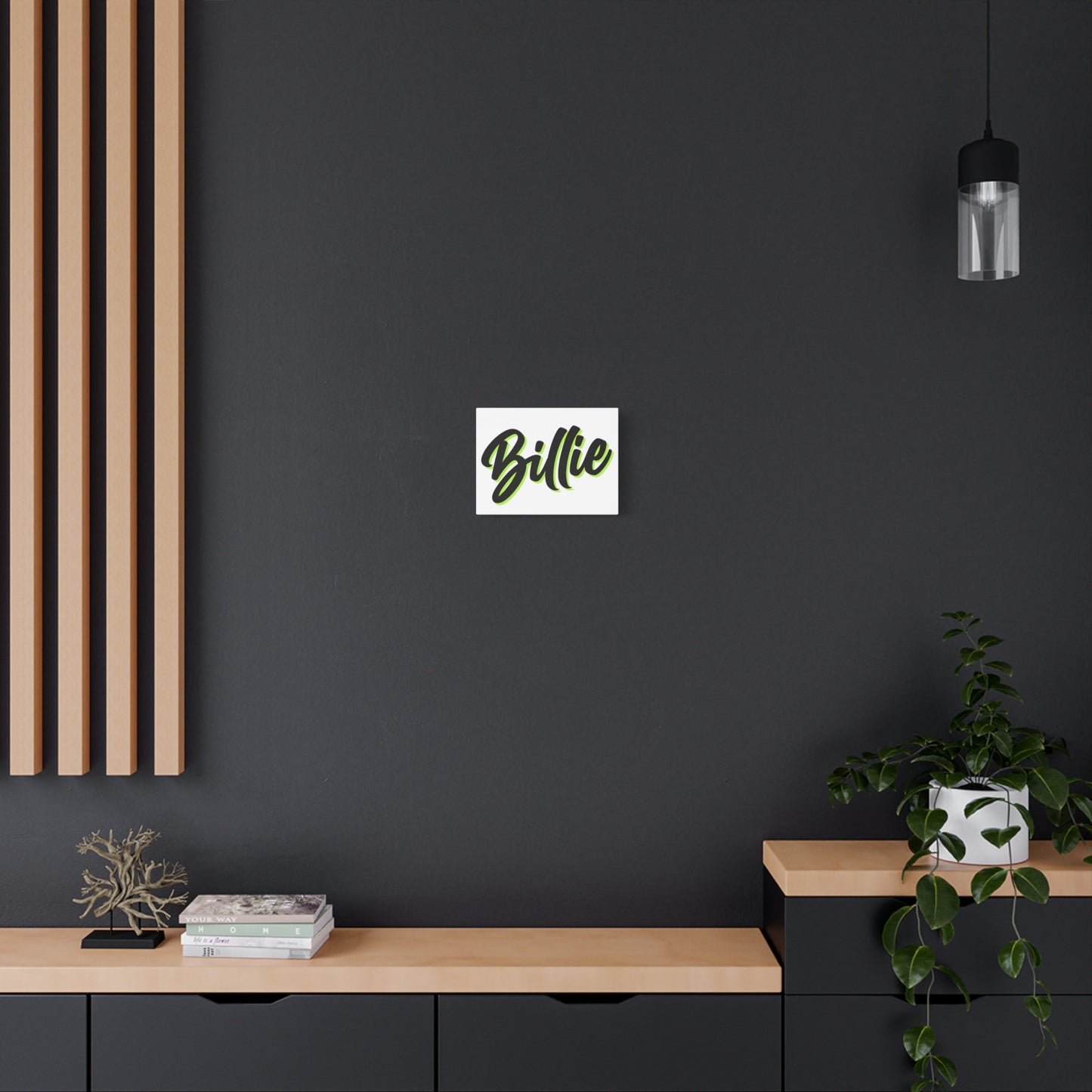 Electric Script Vibes Matte Canvas