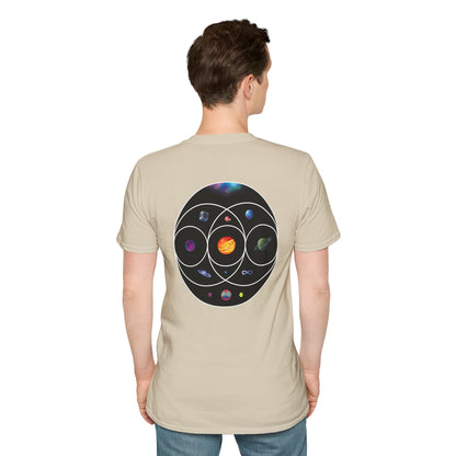 Unisex Softstyle T-Shirt Inspired by Coldplay’s Illustration Concept_B