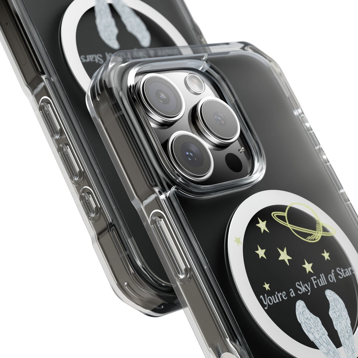 Starry Sky Wings Magnetic Clear Impact case