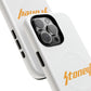 Orange Lightning Text Logo Tough Magnetic Case