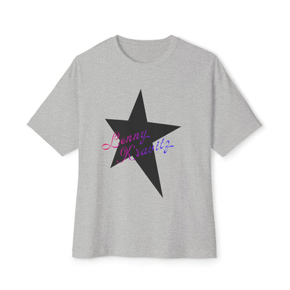 Retro Groove Script Unisex Oversized Boxy tee