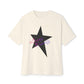 Retro Groove Script Unisex Oversized Boxy tee