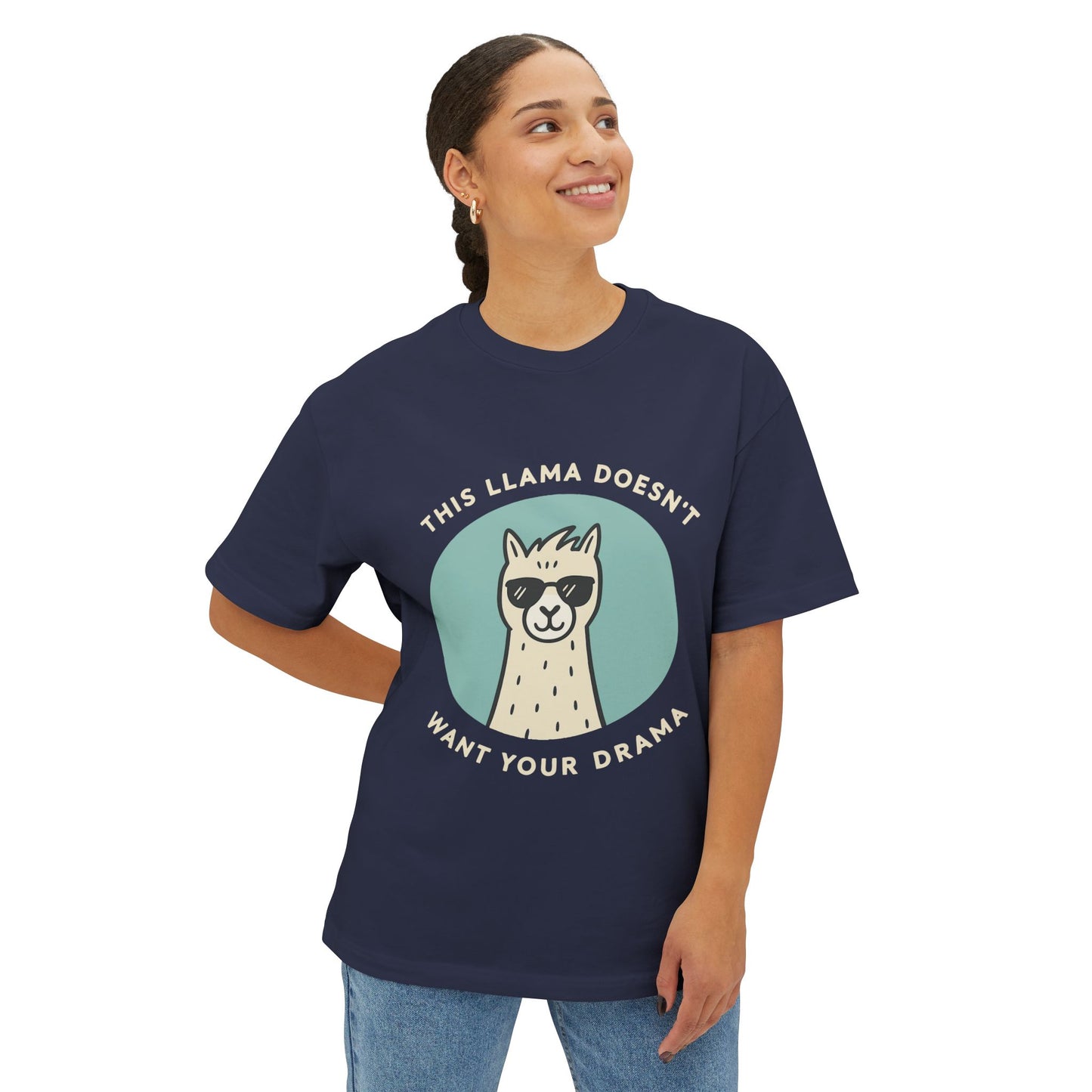 Oversized boxy Tee – Snazzy Drama Edition