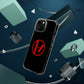 Crimson Orbit Clear Case