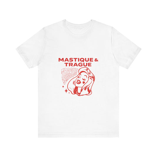 Fierce Femme in Red Unisex jersey short sleeve tee