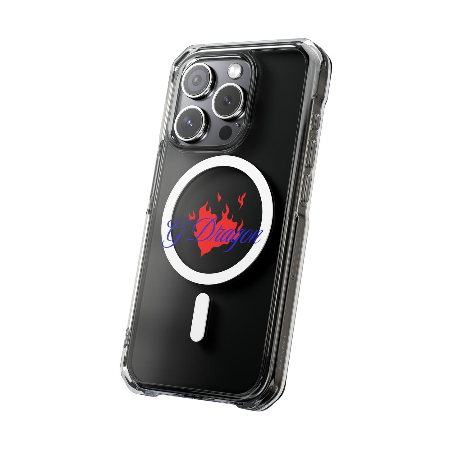Heart on Fire Bold Script Magnetic Clear Impact Case