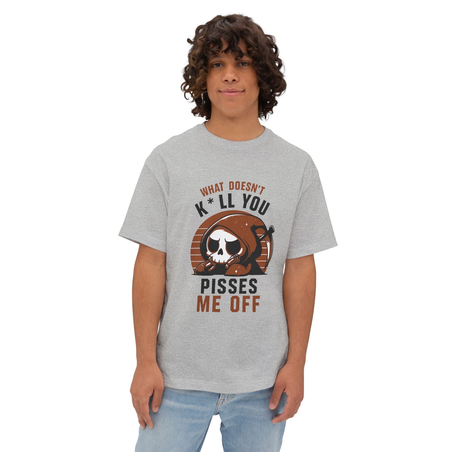 Oversized boxy Tee – Snazzy Piss Me off Edition