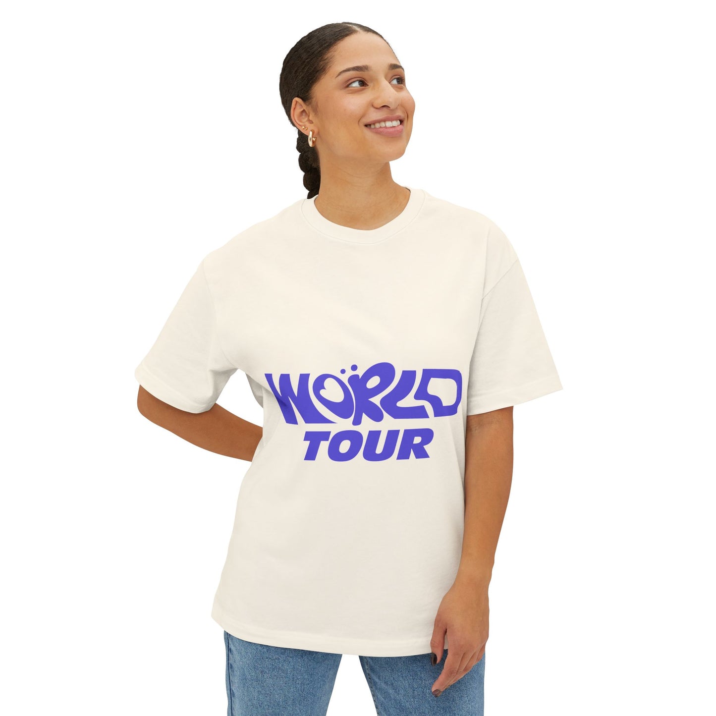 World Tour Bubble Letter-Oversized Tee